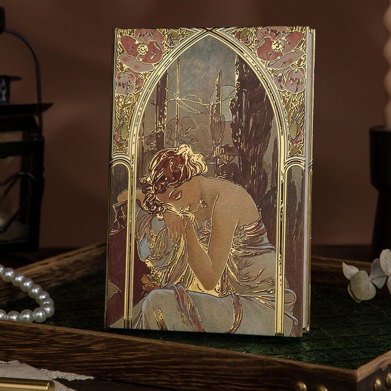 ✨ Art Nouveau Zodiac Muse Hardcover Journal | 192 Pages A5
