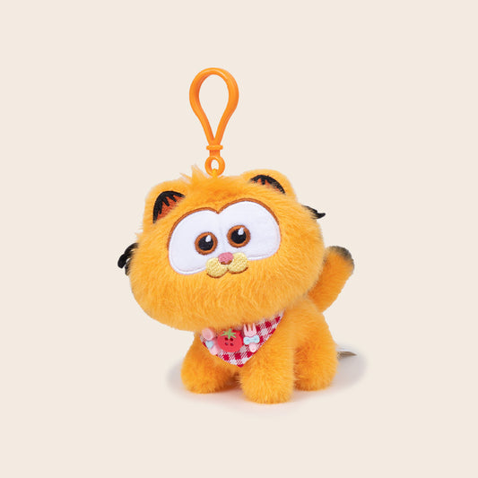 Garfield-Inspired Fluffy Cat Keychain Plush  😻