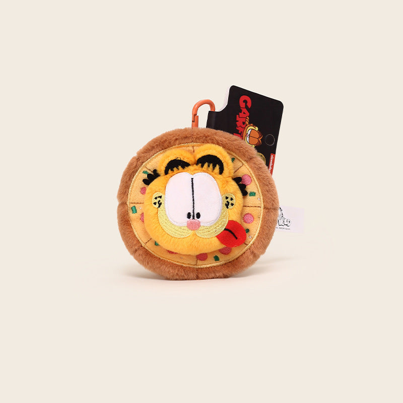 Garfield-Inspired Fluffy Cat Keychain Plush  😻
